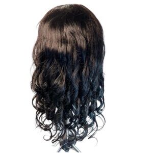 Natural Black Remy Human Hair Lace Front 22 Inch Body Wave Wig